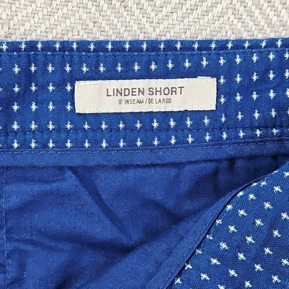 Goodfellow Linden Tech Chino Shorts Men's 40 Blue Wrinkle Resist Stretch 9" EUC - Picture 10 of 13